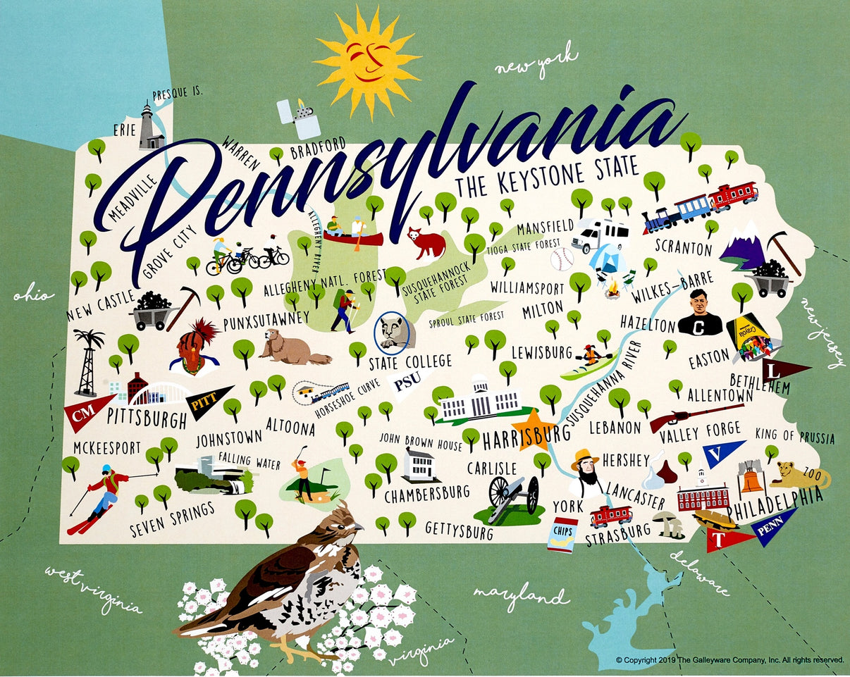 Pennsylvania State Decal – Gettysburg Goods